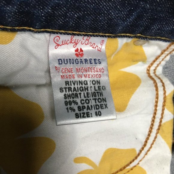 VTG Lucky Brand Mens Rivington Straight Blue Jeans size‎ 40x30 Stretch Denim - Picture 6 of 16